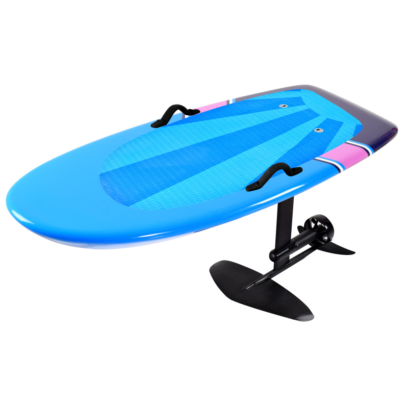 Aqua débutant, Aqua aventure, Aqua sport, planche bleu clair avec des bandes plus foncées et une bande rose, recherche google image 2023